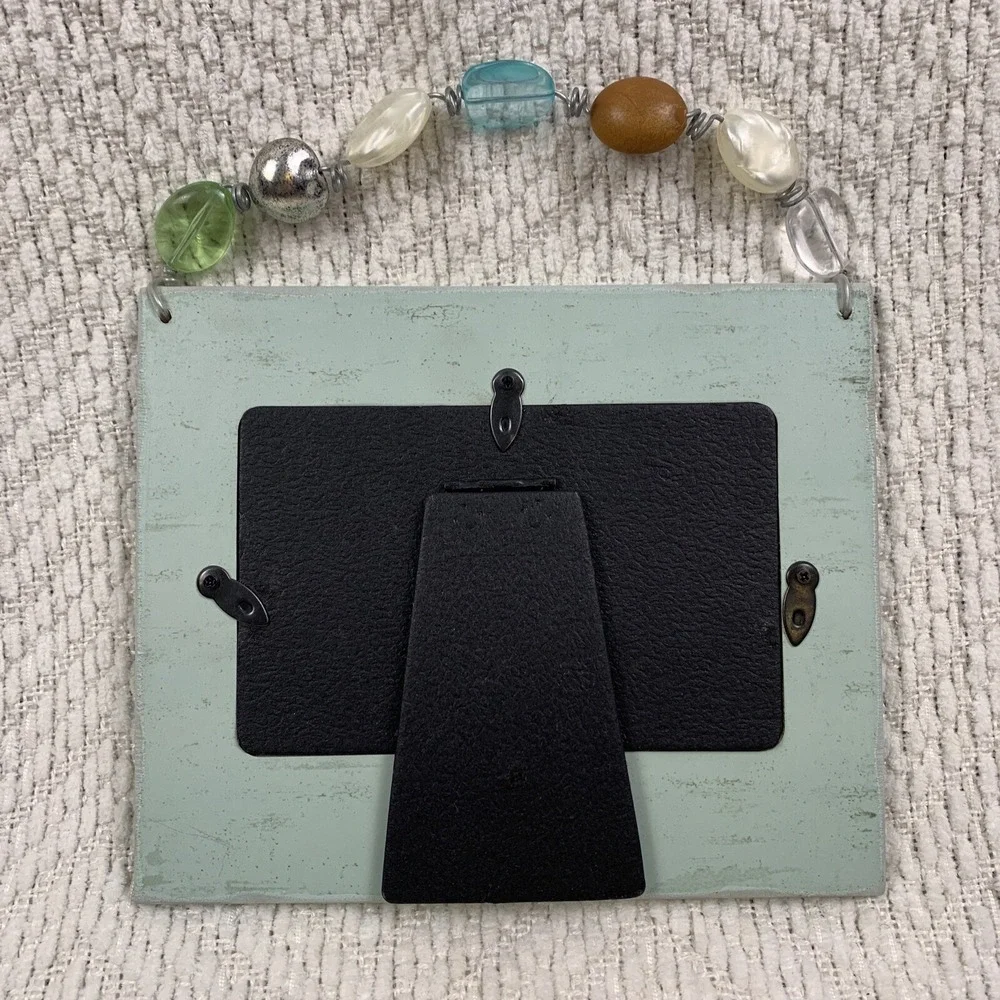 Sandra Magsamen Picture Photo Frame Beach‎ House Decor Sea Glass Look 3 x 5